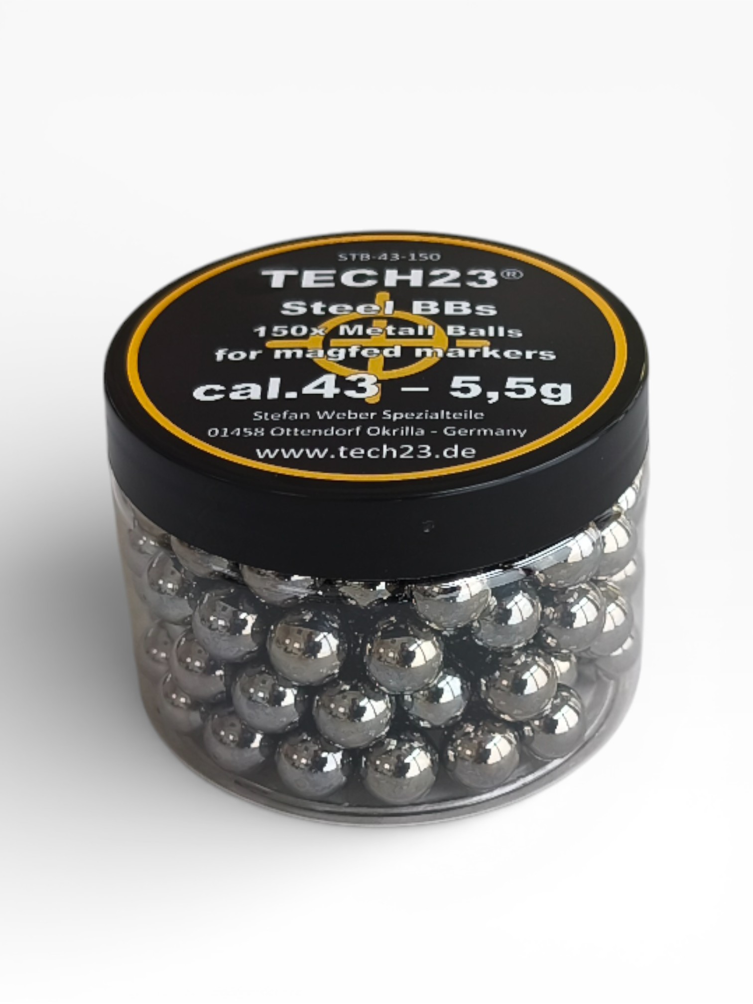 steel BBs cal.43 - Stahlkugeln für Umarex t4e Pistolen – Bild 2