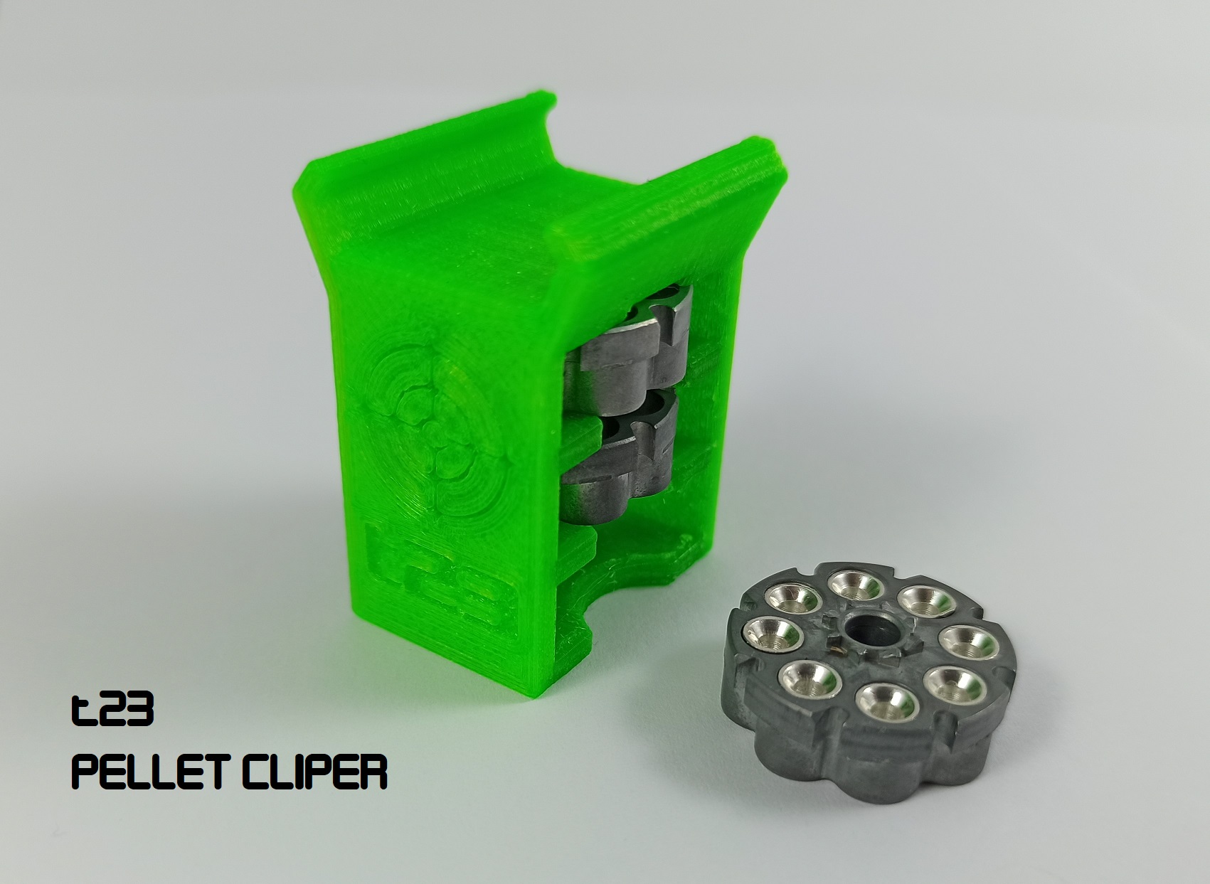 t23 Pellet Cliper - Picatinny-Rail Trommelmagazin-Halter für Umarex Walther CP99, CPSport, PPQ usw... – Bild 6