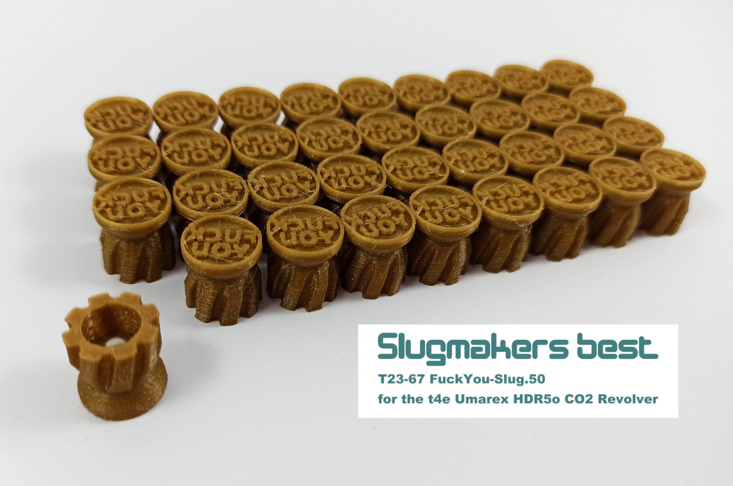 Slugmaker´s best T23-67 FuckYou-Slug.50 - (36x) for t4e HDR 50 CO2 Revolver – Bild 10