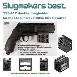 3D print .stl Datei Magazinhalter für den Umarex HDR50 CO2 Revolver