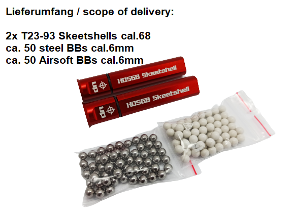 T23-93 Skeetshells – High-End Metall-Schrotpatronen für die Umarex HDS68 – Bild 8