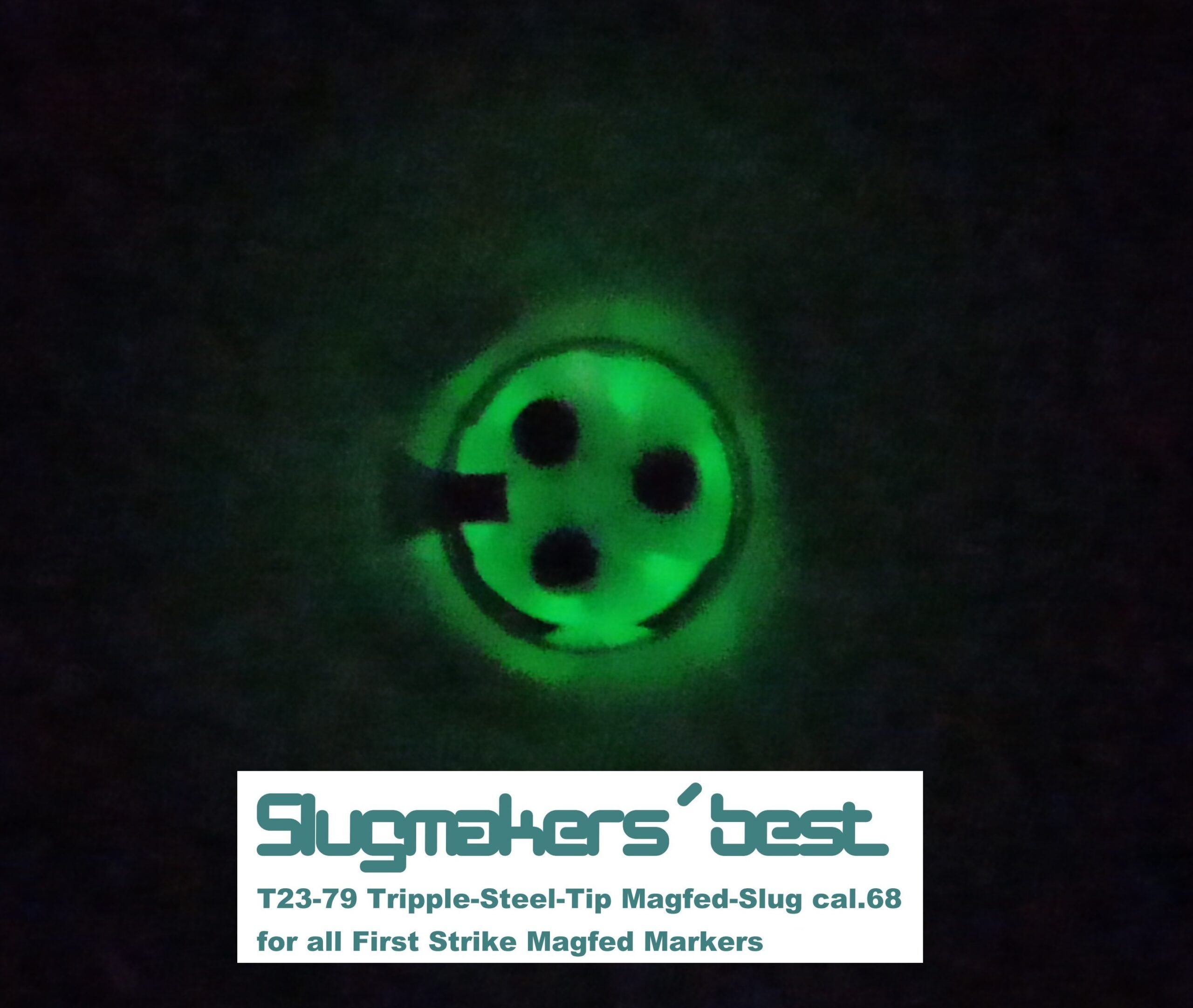 T23-79 tripple tip Slugs for First Strike ready Magfed guns cal.68 like FSC TIPX T8.1 TCR – Bild 7