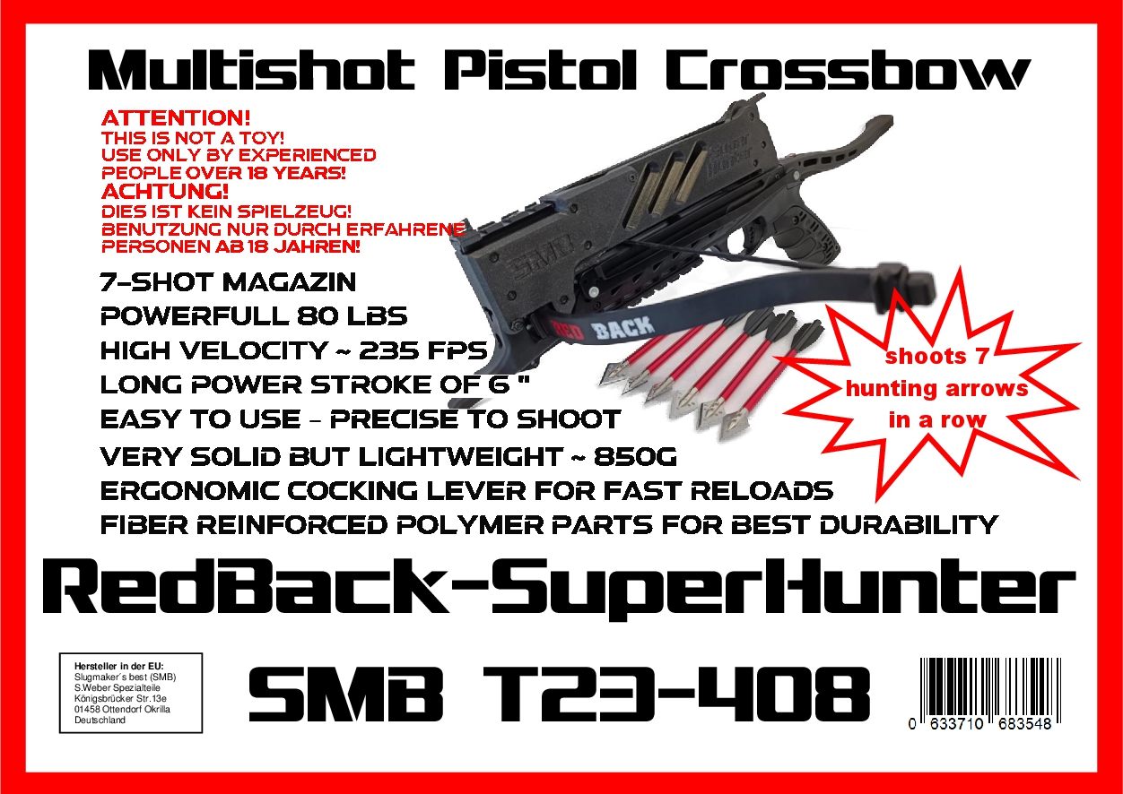 SMB T23-408 RedBack SuperHunter multishot Magazin Kit – Bild 3