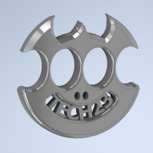 .stl Download - TECH23 Merchead – 3D Printable Keychain, Knuckle & Art Object - 4 free!