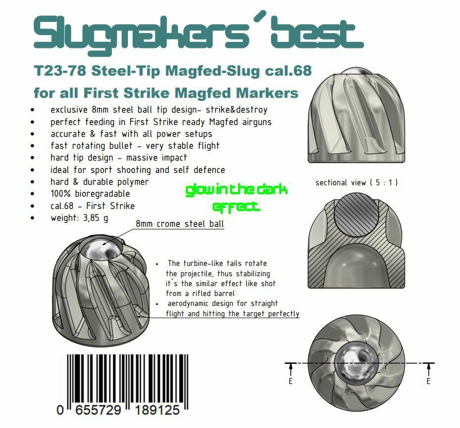 cal.68 Mega Pack: 28 STL-Slugs für HDS68 HDX68 HDR68 Pistelle X Tippman usw – Bild 5