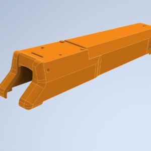 STL Download - TECH23 SAOR Slide – Single Action Optic Ready Slide für Umarex P2P P68 Secure & Impax