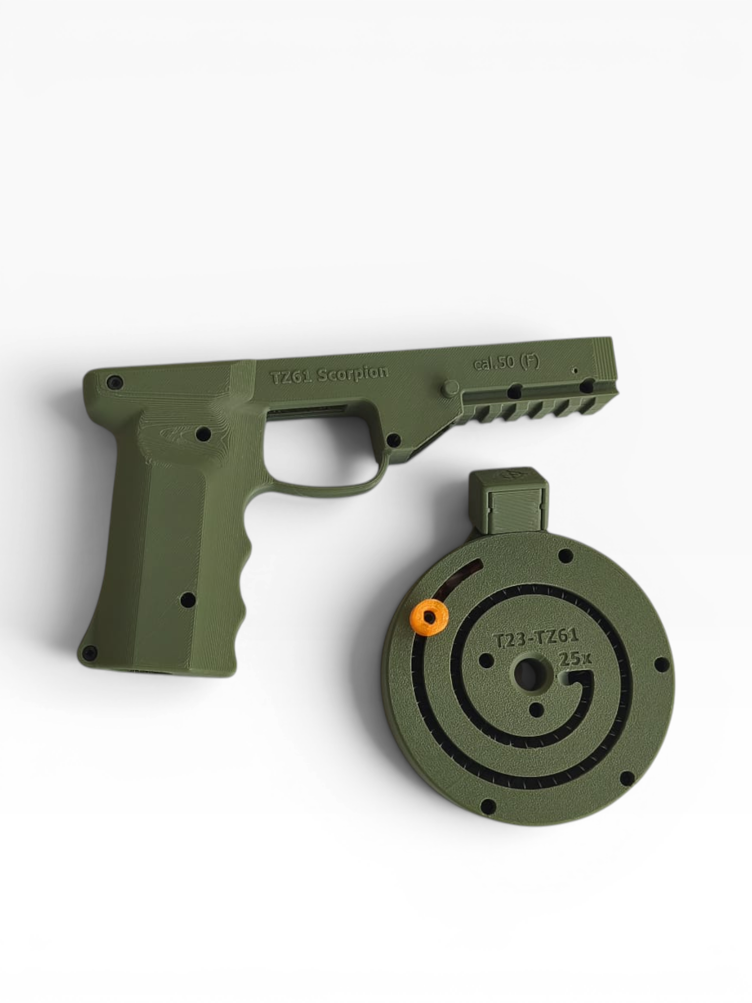 STL-Download / DIY 3D-Druck Projekt - TZ61 Scorpion – 25 Schuss SMG Body Kit für die Umarex T4E TP50 / HDP50 – Bild 17