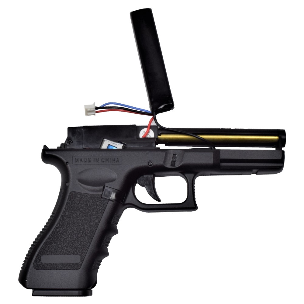 Cyma C18 Style AEP Airsoft Pistole 0,5J | Gen. 3 Mosfet & LiPo + incl. 100-Schuss High-Cap Magazin + Bundle – Bild 4