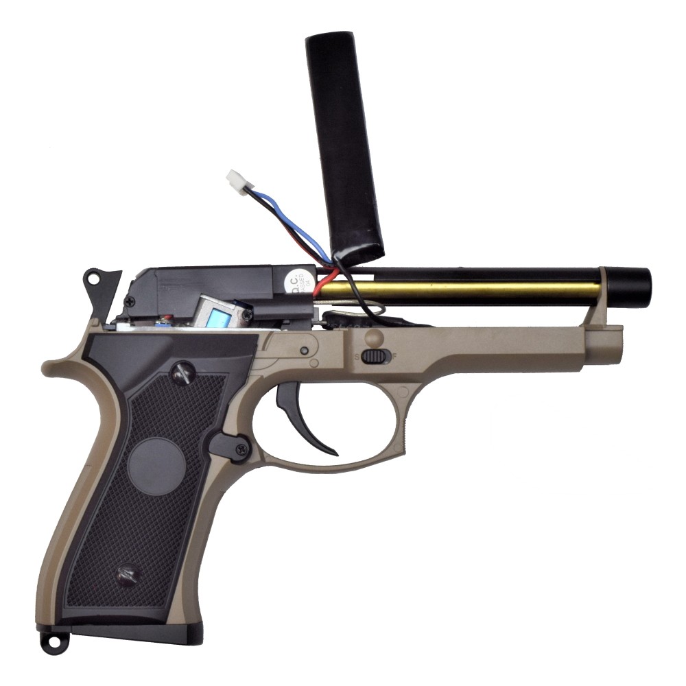 Cyma CM.126 92 Style AEP Airsoft Pistole 0,5J | Metallschlitten | Mosfet & LiPo + incl. 80-Schuss High-Cap Magazin + Bundle – Bild 5