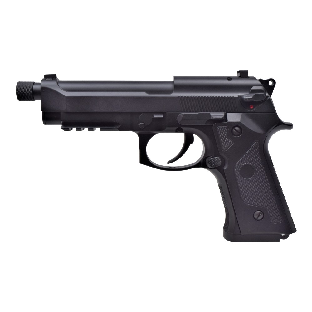 Cyma CM.132 92F Style AEP Airsoft Pistole 0,5J | Metallschlitten | Mosfet & LiPo incl. 80-Schuss High-Cap Magazin Bundle – Bild 4