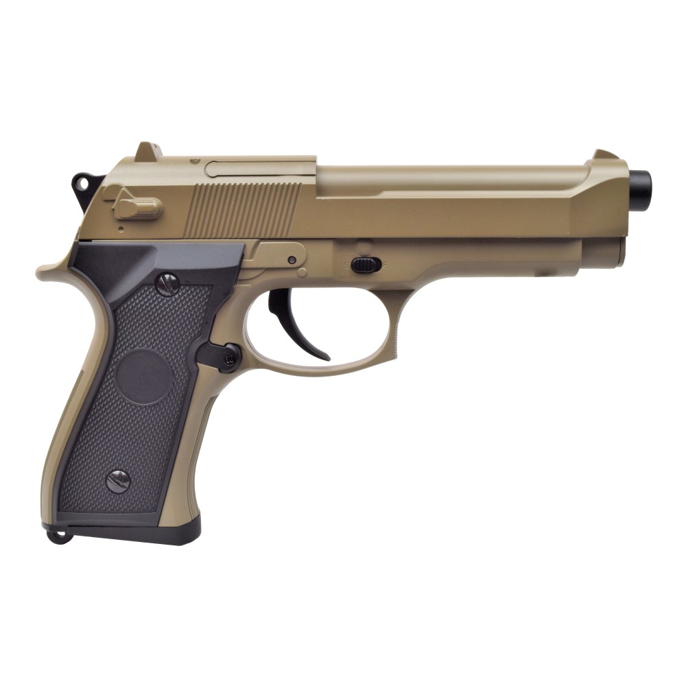 Cyma CM.126 92 Style AEP Airsoft Pistole 0,5J | Metallschlitten | Mosfet & LiPo + incl. 80-Schuss High-Cap Magazin + Bundle