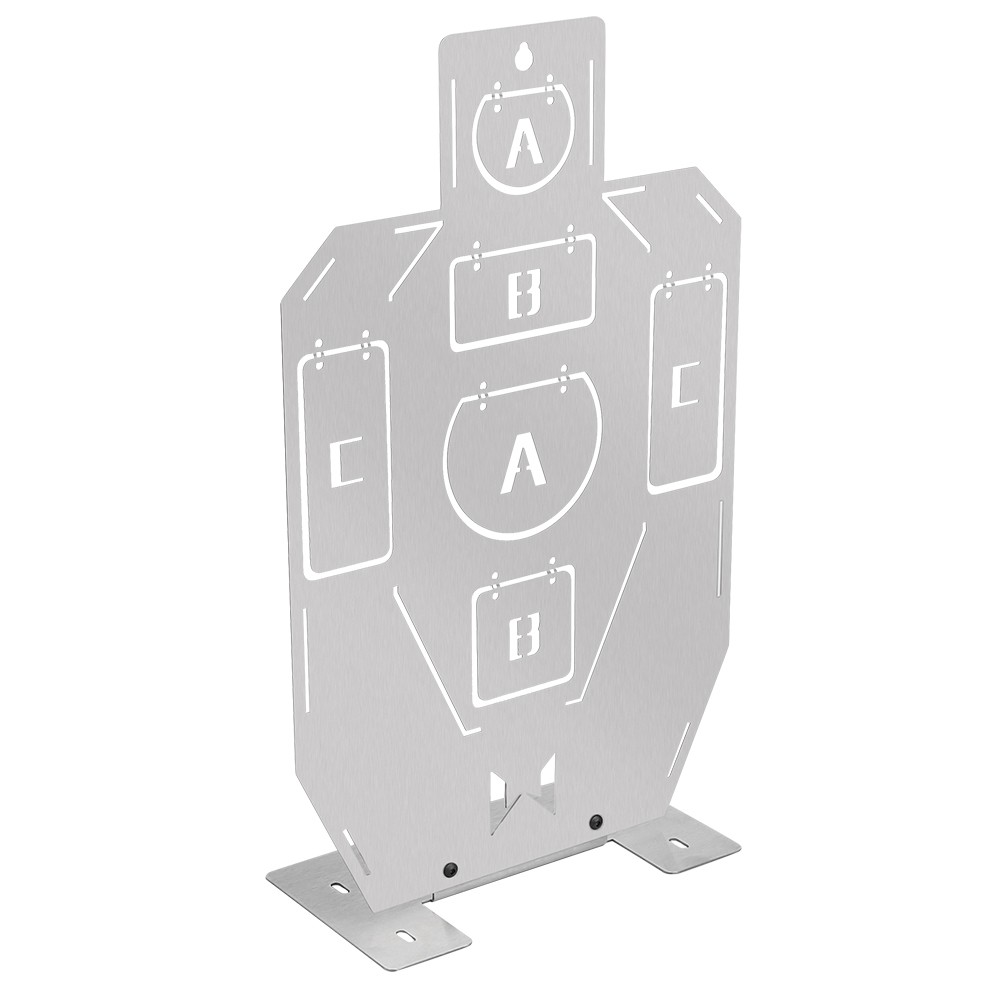 Airsoft Metallzielscheibe Silhouette Edelstahl-Target mit Sound